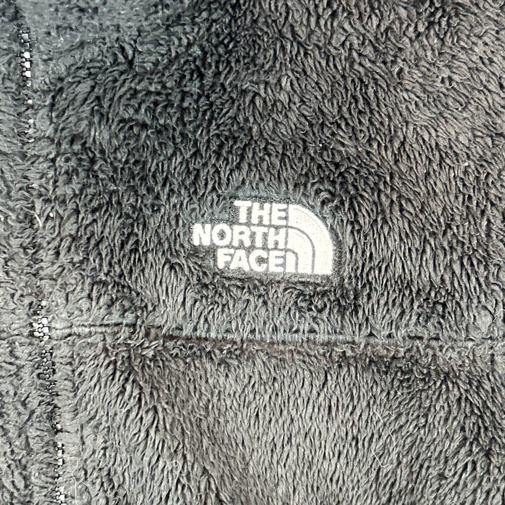 The North Face Women's Med Black Reversible Fuzzy/Puffer Jacket - Picture 2 of 13